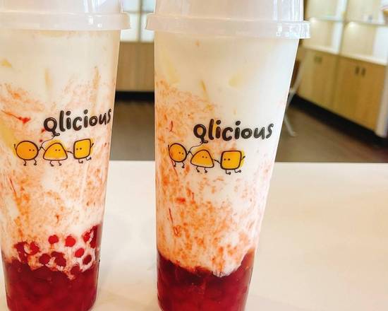 Order Strawberry Milk food online from Qlicious Bubble Tea & Pastries store, Liberty on bringmethat.com