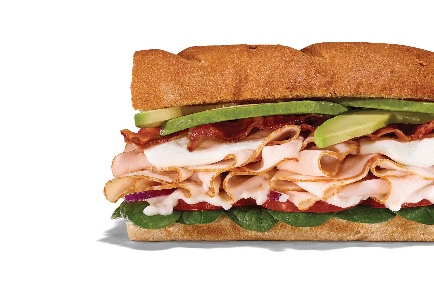 Order #12 Sliced Avo Turkey Cali Club™ food online from SUBWAY® store, Riverside on bringmethat.com