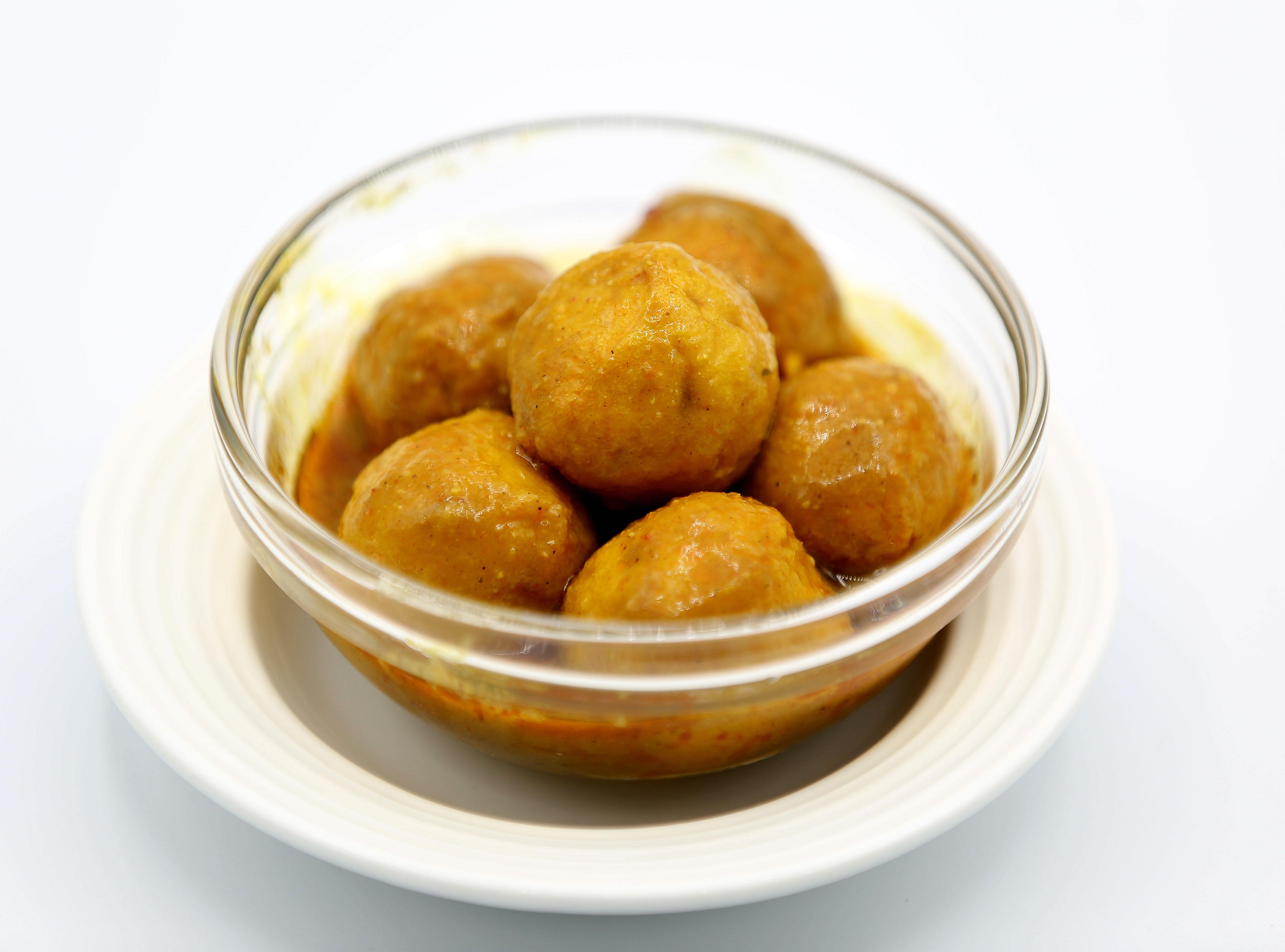 Order #509 Curry Fish Balls food online from Sweet Mango Dessert Cafe store, San Francisco on bringmethat.com
