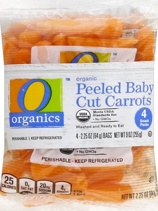Order O Organics · Peeled Baby Cut Carrots (4 x 2.3 oz) food online from Albertsons store, Jackson on bringmethat.com