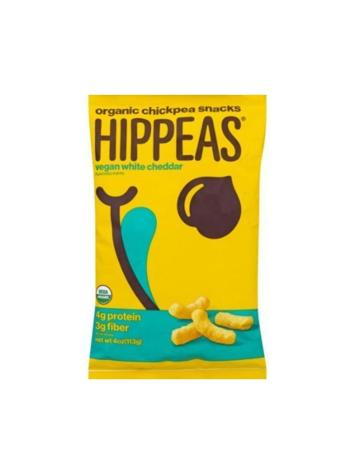 Order Hippeas Vegan White Cheddar Puffs (4 oz) food online from Stock-Up Mart store, Minneapolis on bringmethat.com