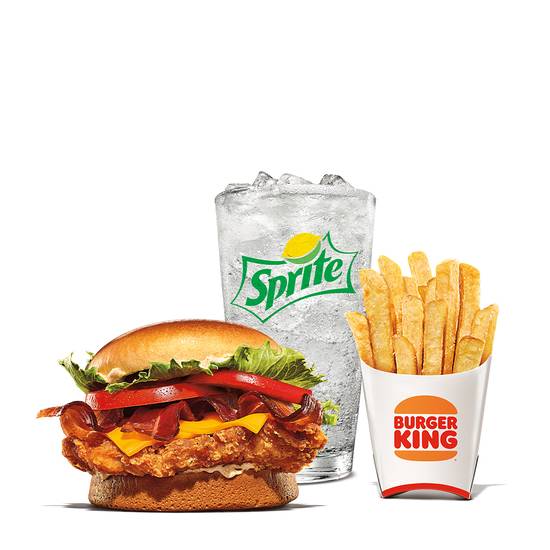 Order BBQ Bacon and Cheese BK Royal Crispy Chicken Combo food online from Burger King store, Nogales on bringmethat.com
