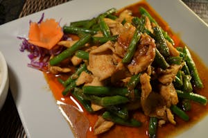 Order M6. Pad Prig Khing food online from Siam Terrace store, Urbana on bringmethat.com