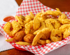 Order #12. Twelve Jumbo Shrimp food online from Krispy Catch Seafood Restaurant store, Arlington on bringmethat.com