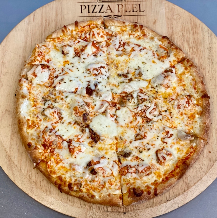 Order Med Buffalo Chicken Pizza food online from Piemonte Pizza & Grill store, Providence on bringmethat.com