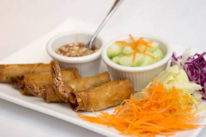 Order Shrimp Rolls (4 pcs) food online from Thai Garden store, Schaumburg on bringmethat.com