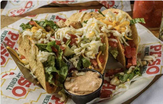 Order Fish or Shrimp Tacos (3 pcs) food online from El Paso Mexican Grill - Slidell store, Slidell on bringmethat.com