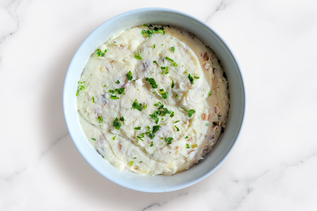 Order Single Side Garlic Mashed Potatoes food online from Cafe Express store, Houston on bringmethat.com