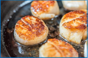 Order Broiled Sea Scallops  food online from Captain Pell Fairfax Crabhouse store, Fairfax on bringmethat.com