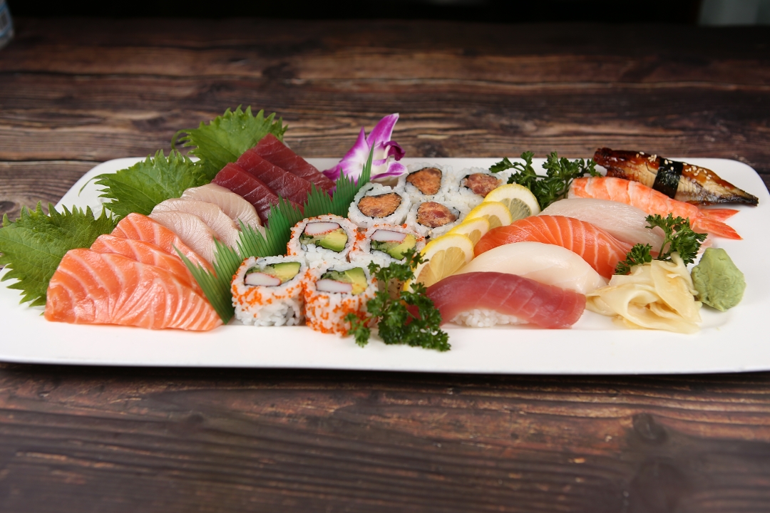 Order Sushi & Sashimi Combo food online from Genki Ya Organic Sushi store, Boston on bringmethat.com