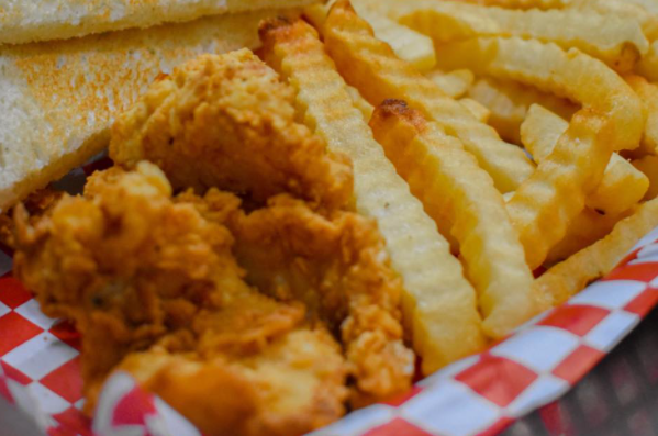 Order Chicken Strip Basket food online from Hot Rodz Diner Terrell store, Terrell on bringmethat.com