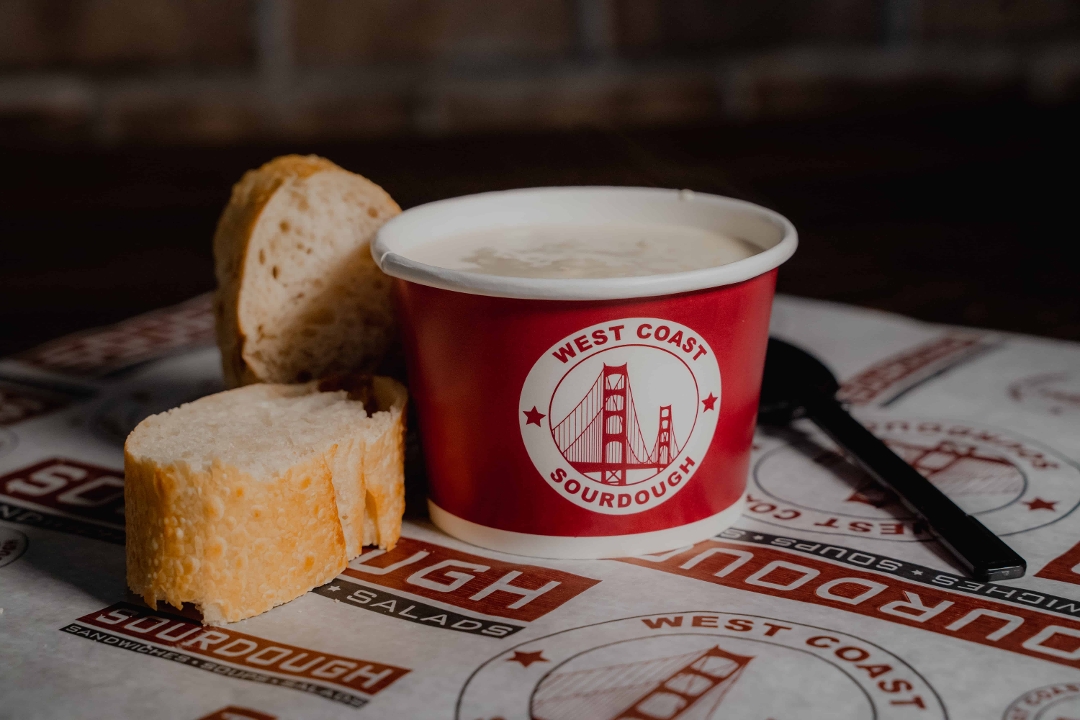 Order Clam Chowder - Daily! food online from Sourdough & Co store, Fresno on bringmethat.com