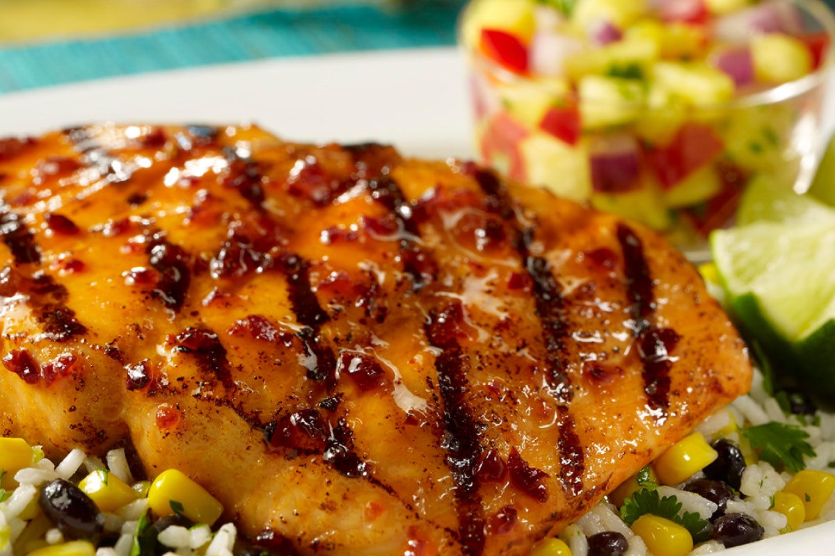 Order Honey Chipotle Salmon food online from Uncle Julio's store, Durham on bringmethat.com