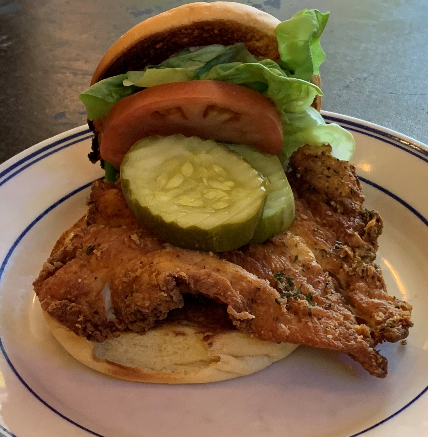 Order Old Bay Fried Chicken Sandwich food online from Red Hook Lobster Pound store, Brooklyn on bringmethat.com
