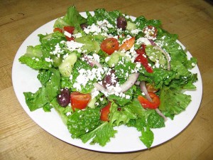 Order Greek Salad food online from Pizza Chicago store, Santa Clara on bringmethat.com