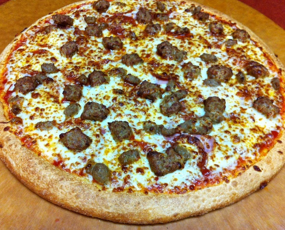 Order Meat Lover's Pizza - Medium food online from Pizza Palace store, Burien on bringmethat.com