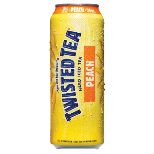 Order Twisted Tea Peach - 24 oz Can/Single food online from Bottle Shop & Spirits store, Los Alamitos on bringmethat.com