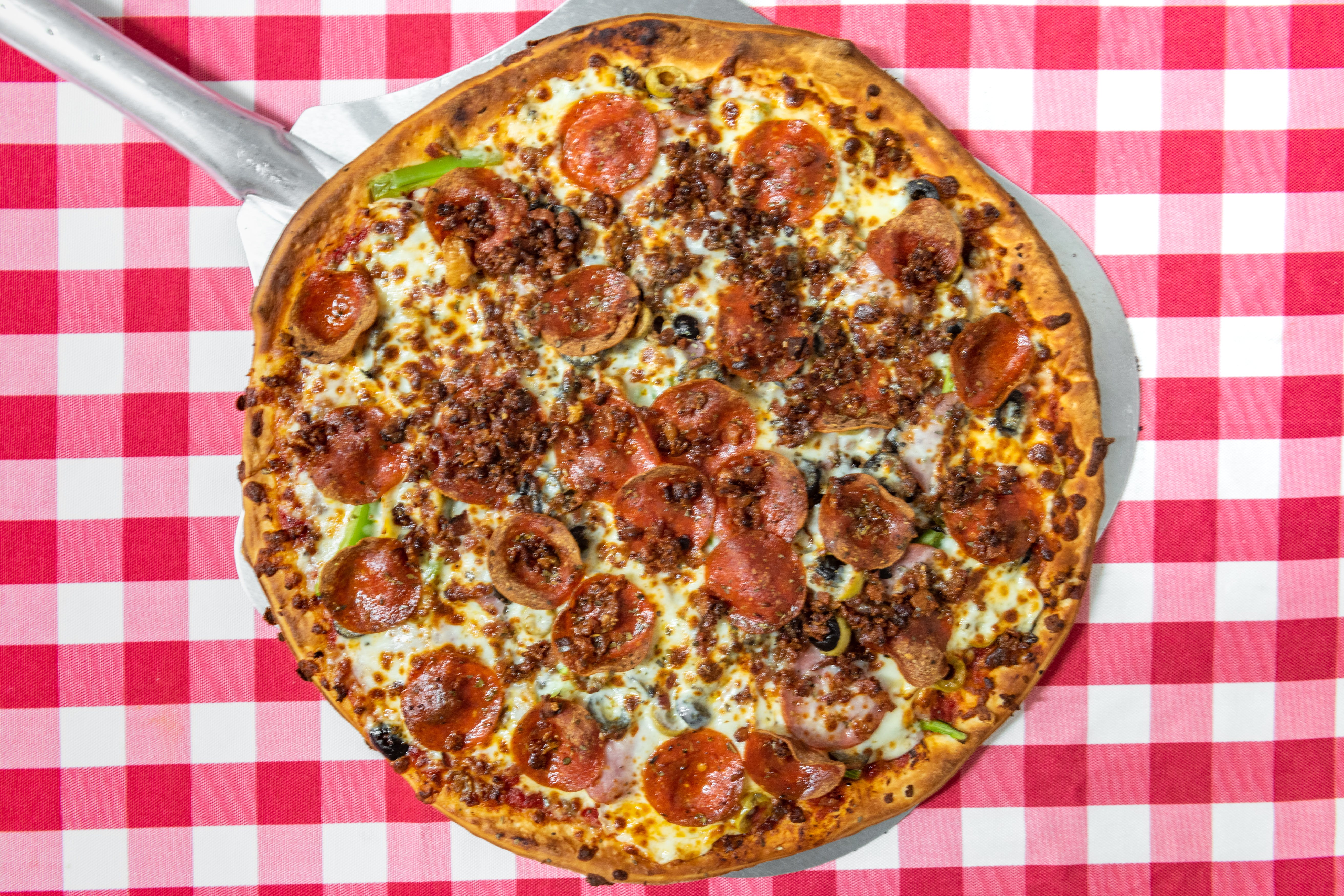 Order Meat Classic Pizza - Small 10'' food online from Sunny's Pizza store, San Marcos on bringmethat.com