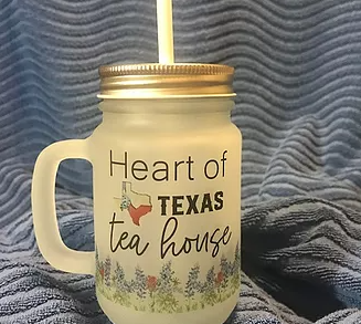 Order Heart of Texas Tea House Mason Jar with Bluebonnets food online from Heart Of Texas Tea House Llc store, Lavon on bringmethat.com