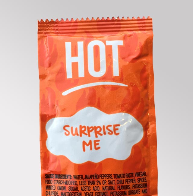 Order Hot Sauce Packet food online from Taco Bell store, Manteca on bringmethat.com