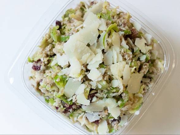 Order Large Brussel Sprout & White Quinoa Salad* food online from Caviar & Bananas store, Charleston on bringmethat.com