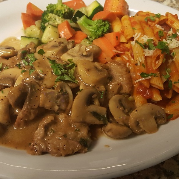 Order Veal Scaloppini food online from Zorbas Pizza store, Millbrae on bringmethat.com