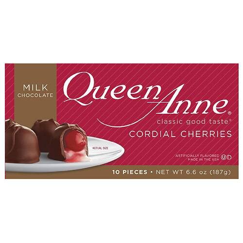 Order Queen Anne Valentine's Cordial Cherry Milk - 6.6 oz food online from Walgreens store, Walkertown on bringmethat.com