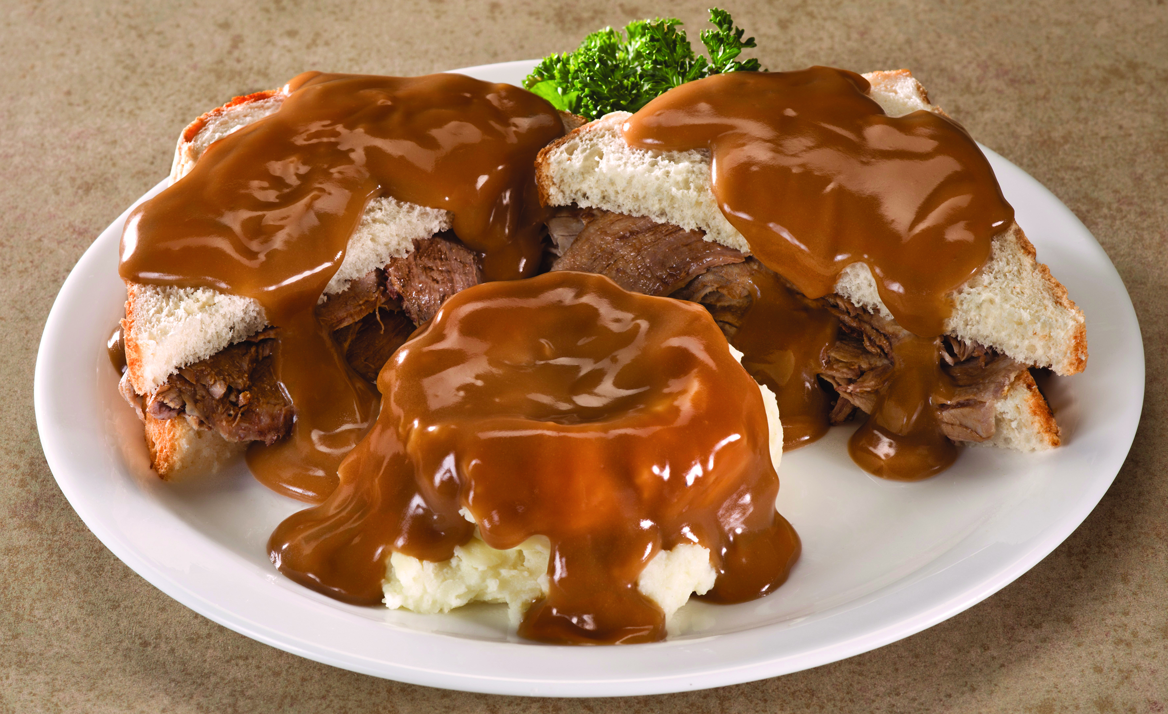 Order Hot Beef Sandwich food online from Fryn’ Pan store, Sioux Falls on bringmethat.com