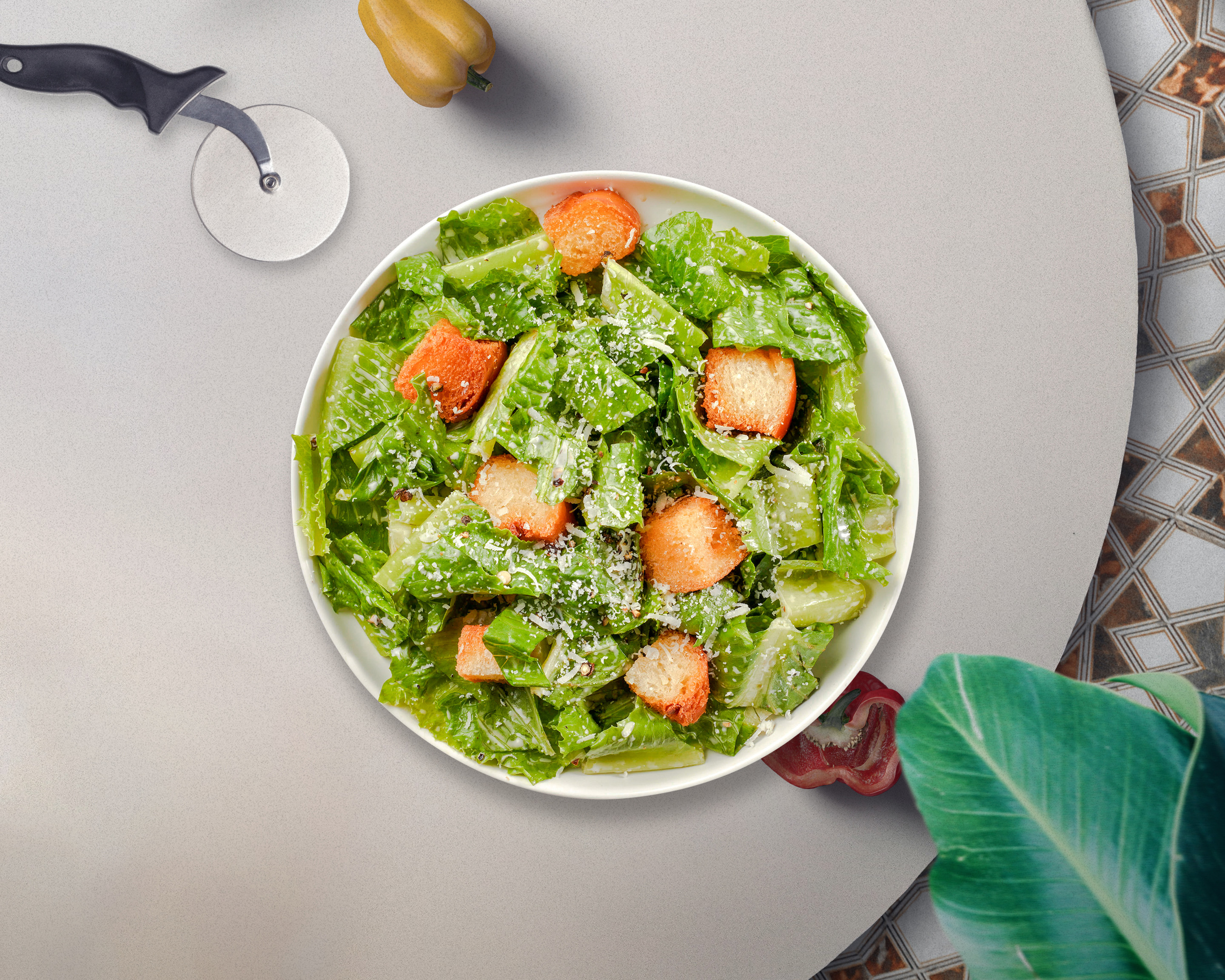 Order Caesar Salad food online from Pizza & Goods store, Hamilton on bringmethat.com