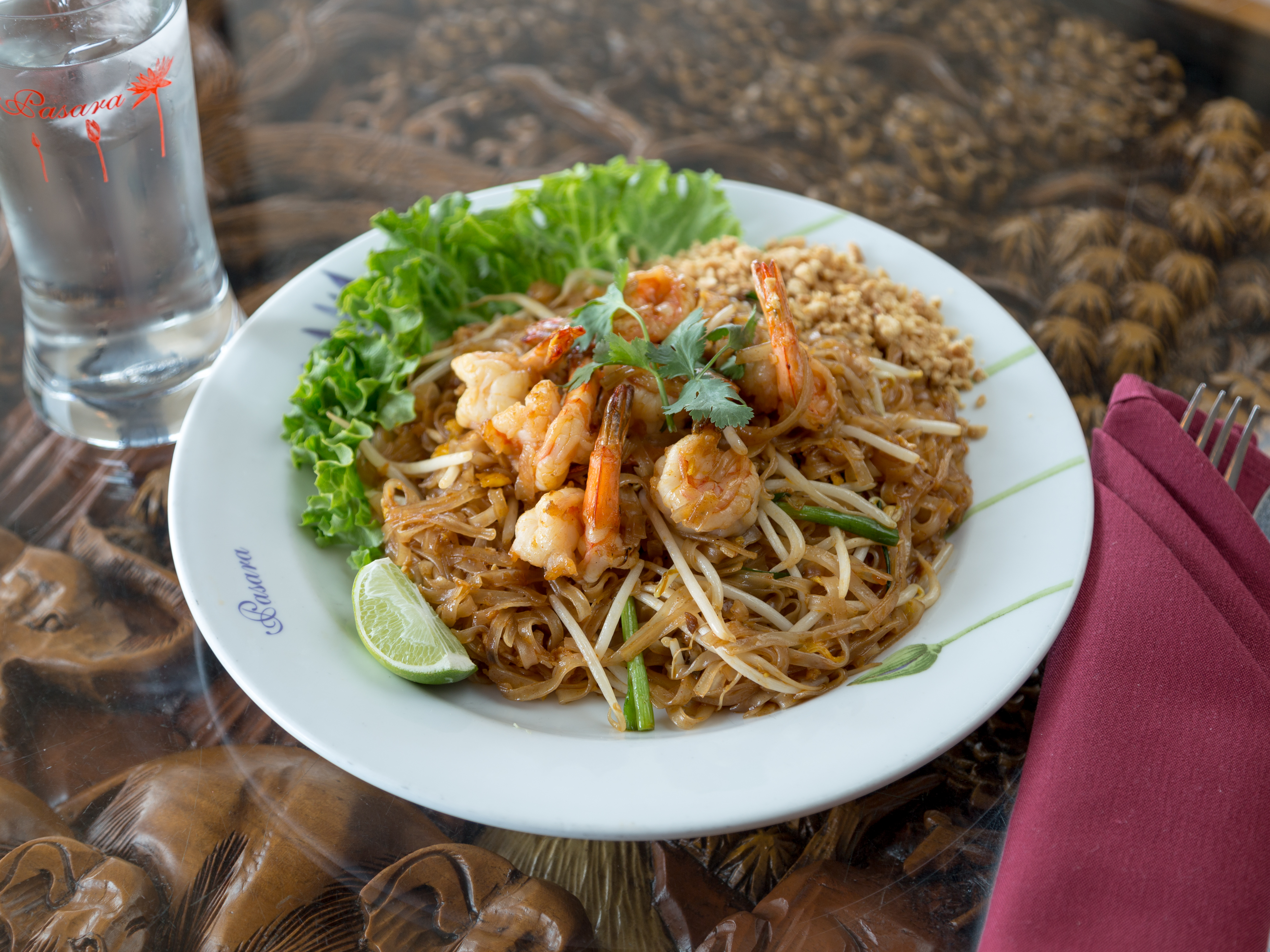 Order 62. Pad Thai food online from Pasara Thai Restaurant store, Alexandria on bringmethat.com