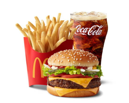 Order Quarter Pounder with Cheese Deluxe Meal food online from Mcdonald store, De Pere on bringmethat.com