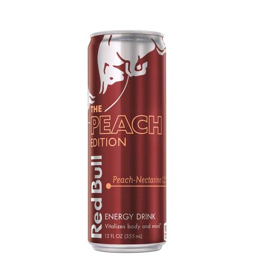 Order Red Bull Peach Energy Drink food online from Deerings Market store, Traverse City on bringmethat.com