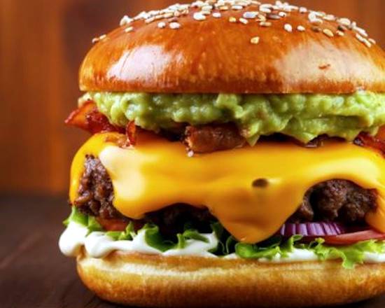 Order Guacamole Cheeseburger food online from Burger Pop store, Mesquite on bringmethat.com