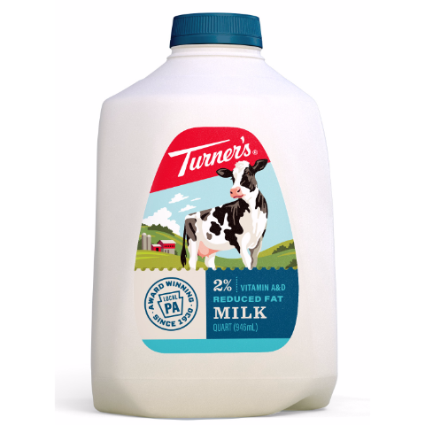 Order Turner's 2% Milk 1 Quart food online from 7-Eleven store, Cranberry Township on bringmethat.com