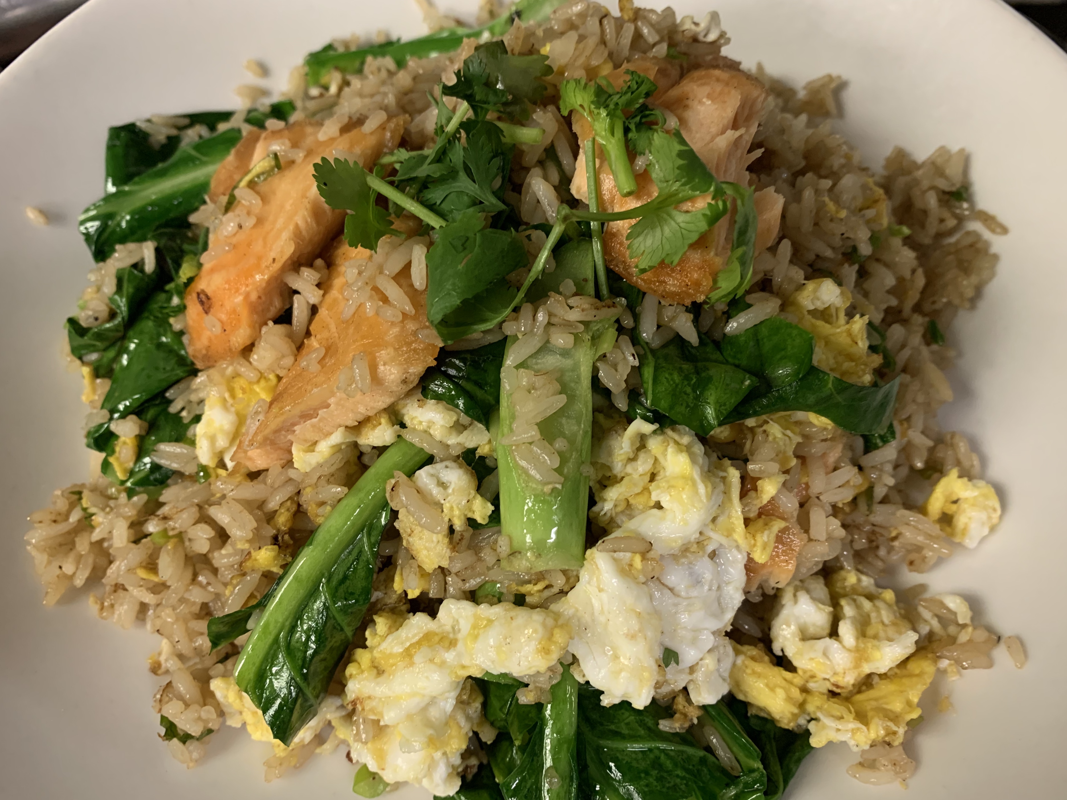 Order Salmon & Asian Broccoli Fried Rice Lunch food online from Haad Thai store, Washington on bringmethat.com