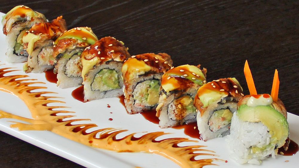 Order Dragon Special Roll food online from Sushi Nori store, Escondido on bringmethat.com