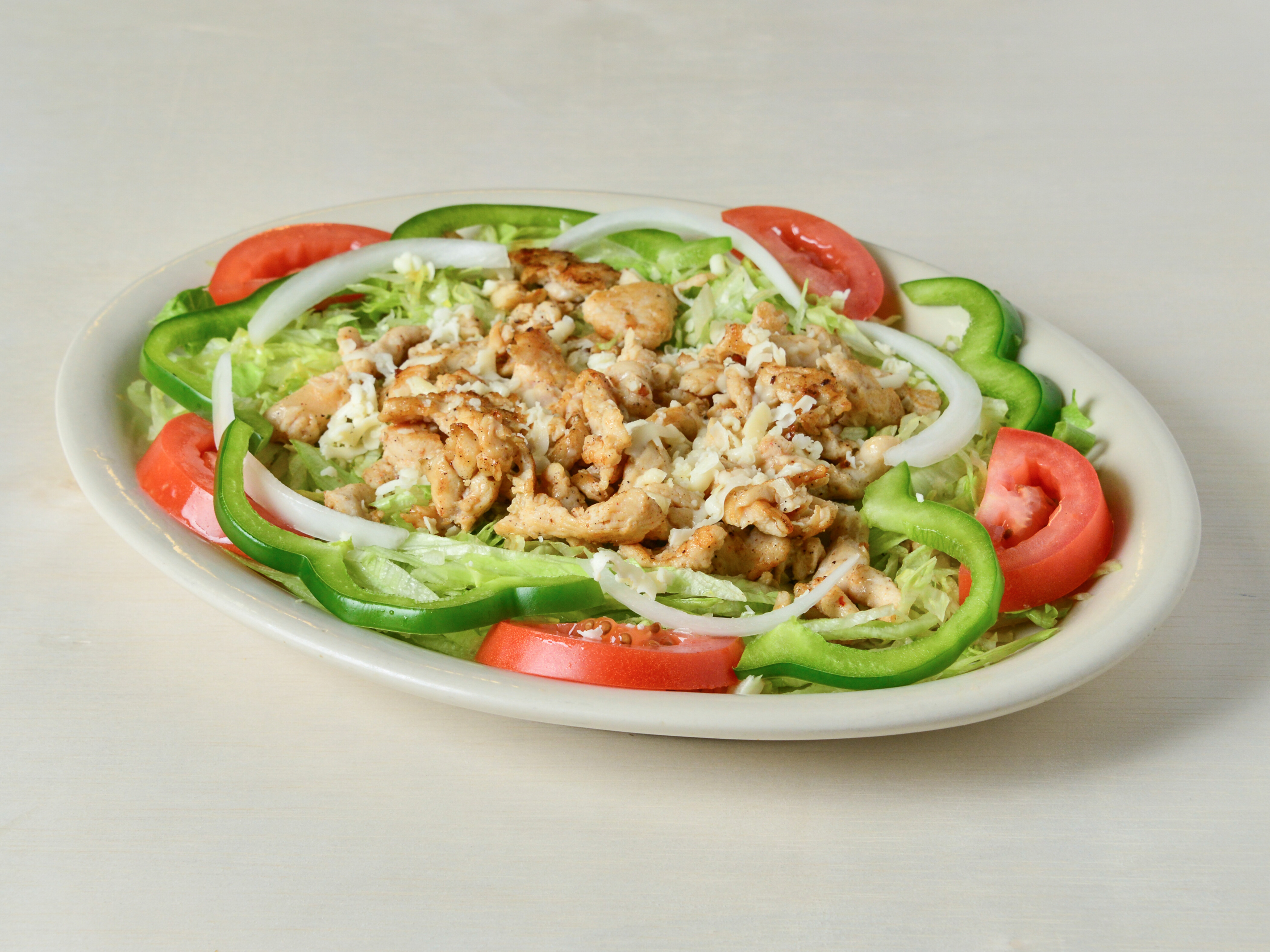 Order Grilled Chicken Salad  food online from Oasis Mexican Grill store, Springdale on bringmethat.com