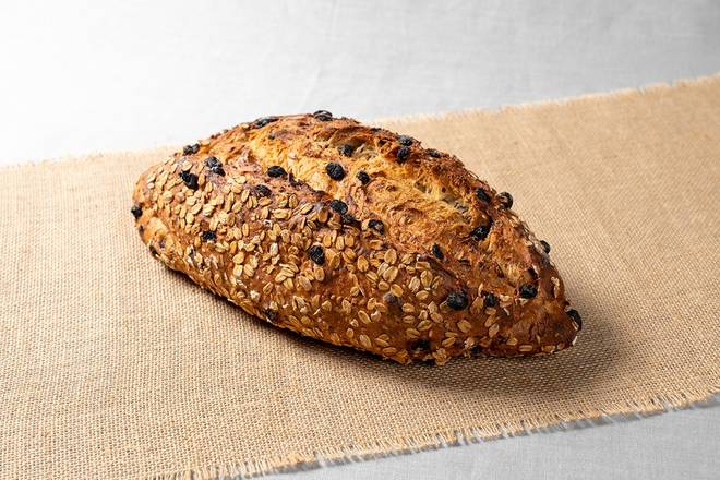 Order Five Grain & Raisins Loaf food online from Le Pain Quotidien store, Greenwich on bringmethat.com