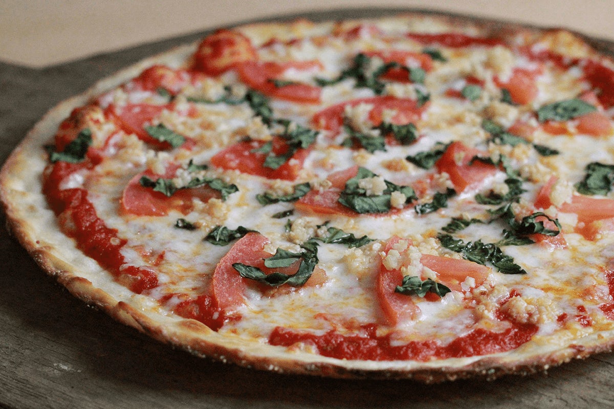 Order Margherita Pizza food online from Pizzarev River Walk store, Bakersfield on bringmethat.com