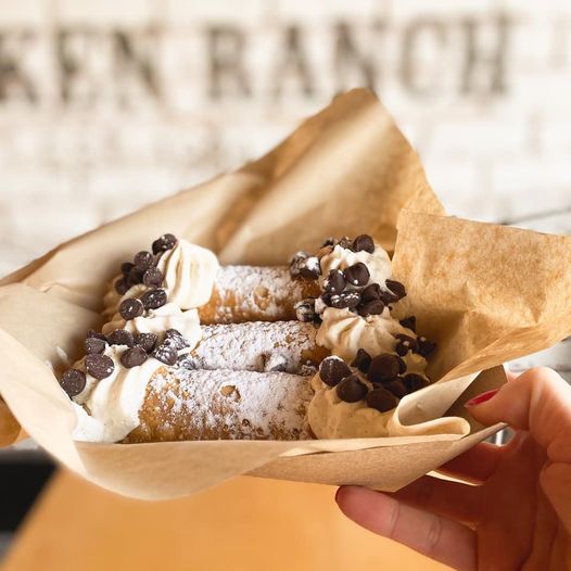 Order Banana Cream Cannoli food online from Chicken Ranch store, University Heights on bringmethat.com