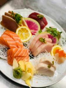 Order Sashimi Moriawase Combo food online from Kakuna Sushi store, Fremont on bringmethat.com