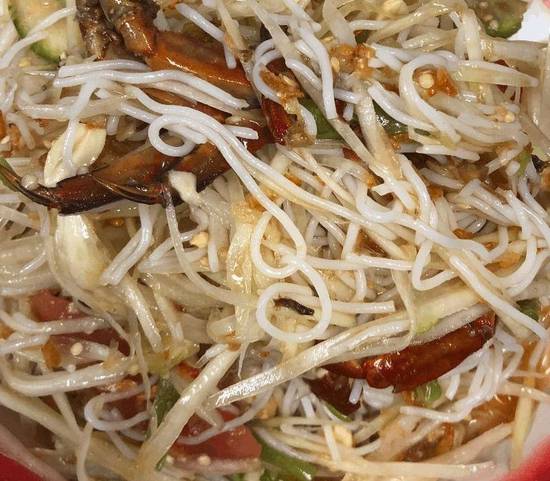 Order F1.C Som Tum Sua Style with Vermicelli Noodles * food online from Thep Thai store, Spring on bringmethat.com