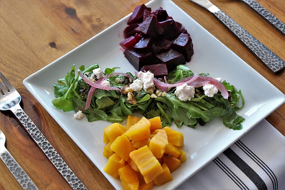 Order Roasted Beet Salad food online from West Table Kitchen & Bar store, Lubbock on bringmethat.com
