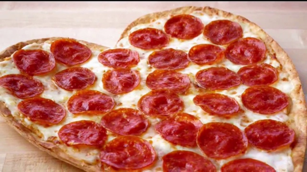 Order HEART-SHAPED THIN CRUST PEPPERONI PIZZA food online from Papa Johns store, Mount Sinai on bringmethat.com