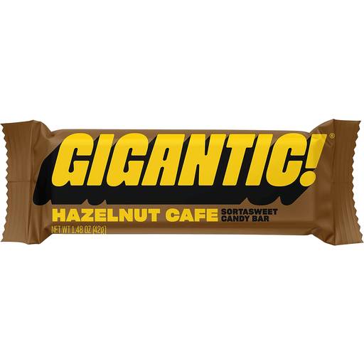 Order GIGANTIC! Hazelnut Cafe Chocolate Bar  (1.48 OZ) 139927 food online from BevMo! store, Greenbrae on bringmethat.com