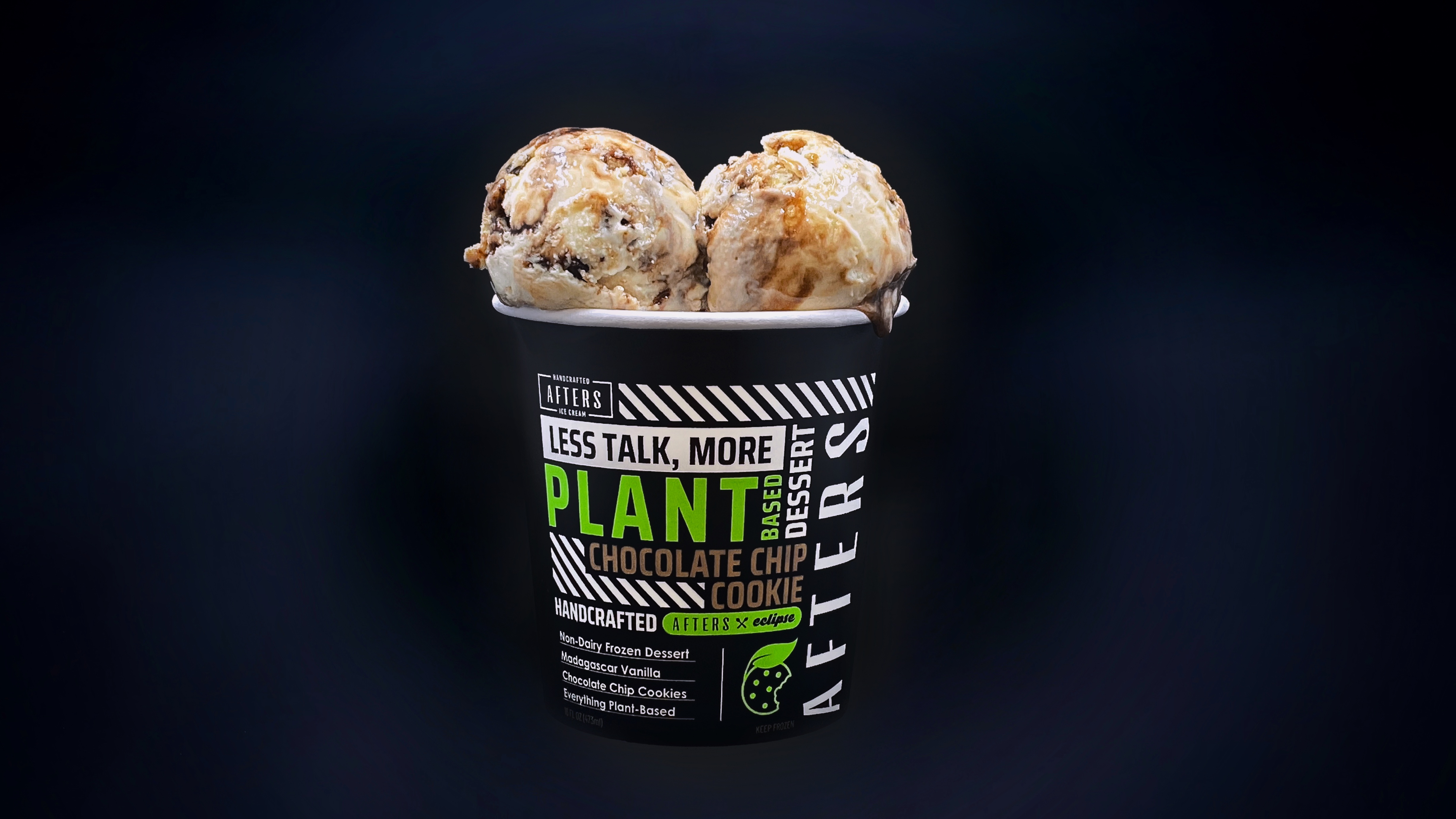 Order Chocolate Chip Cookie Pint [plant-based] food online from Afters Ice Cream store, Alhambra on bringmethat.com