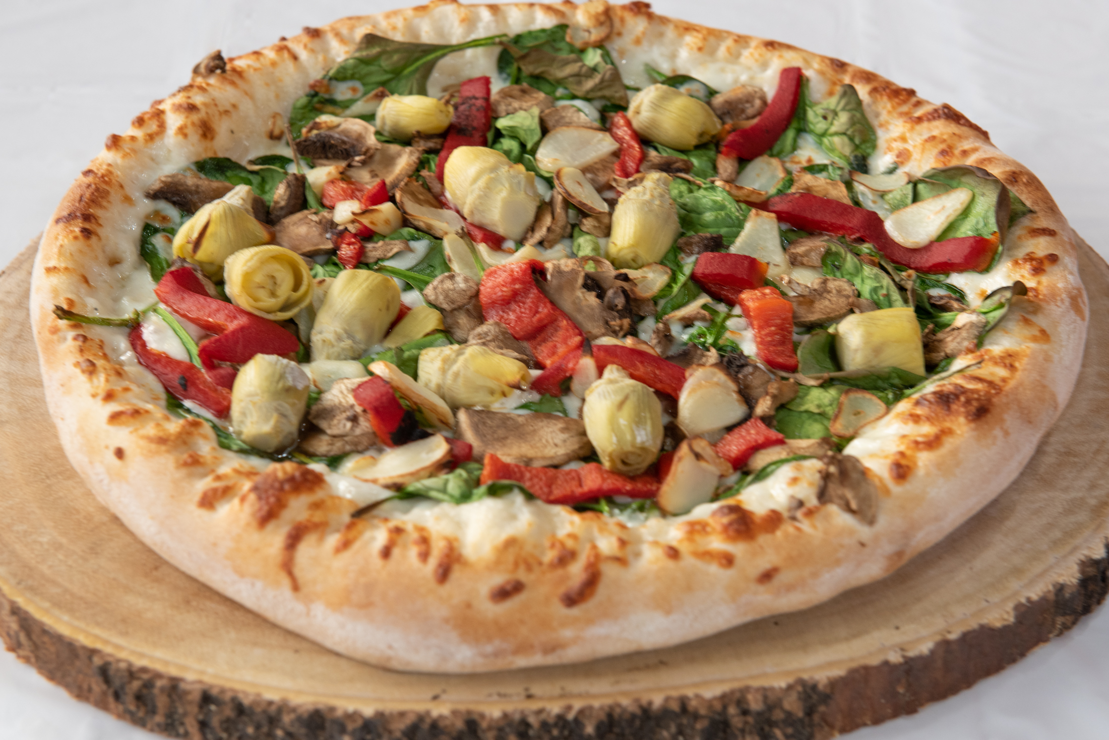 Order Spinach Artichoke Pizza food online from Roma Pizza & Pasta store, Nashville on bringmethat.com