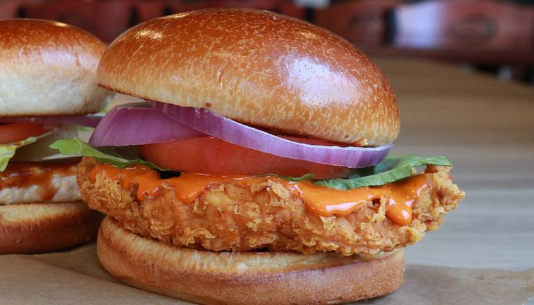Order Hand Breaded Chicken Sandwich food online from Wing Zone store, Alexandria on bringmethat.com
