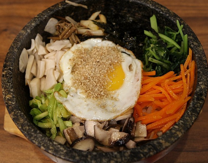 Order Hot Stone Bowl Bibimbop food online from Bull Korean Bbq store, Cupertino on bringmethat.com