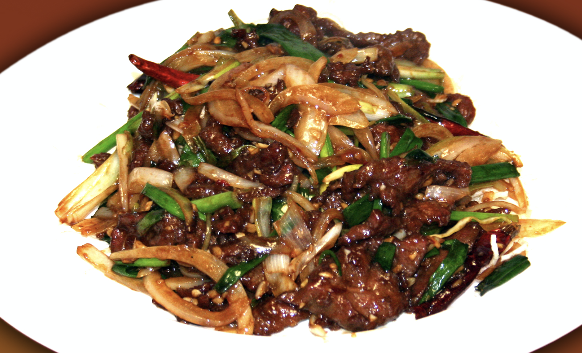 Order Mongolian Beef food online from Ginger Cafe store, Gilroy on bringmethat.com